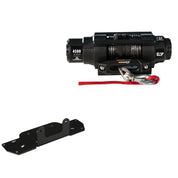 Viper 4500lbs V3 Winch Black Rope With Mount For Kawasaki Prairie 360 2002-2013