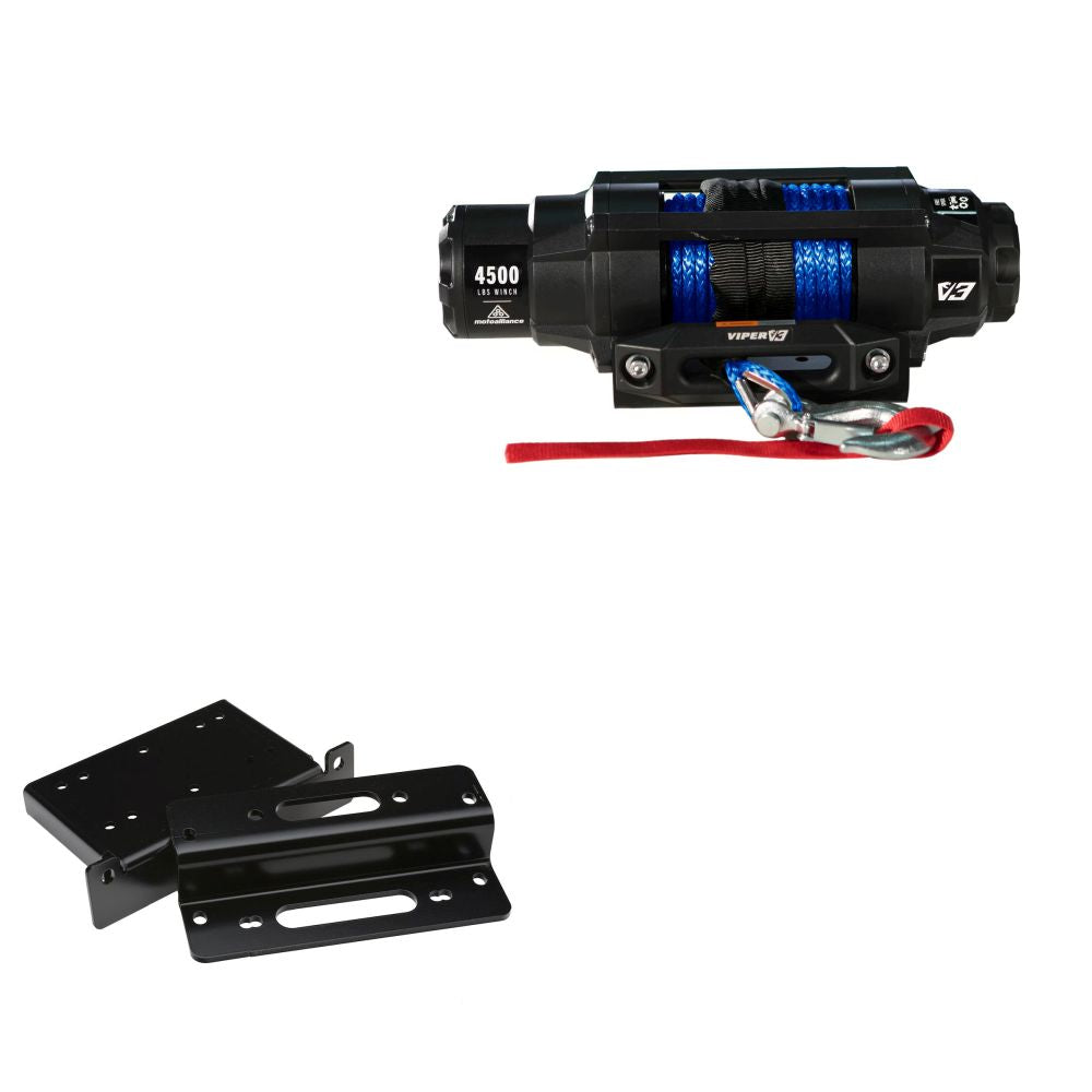 Viper 4500lbs V3 Winch Blue Rope With Mount For Kawasaki Teryx 750 2008-2013