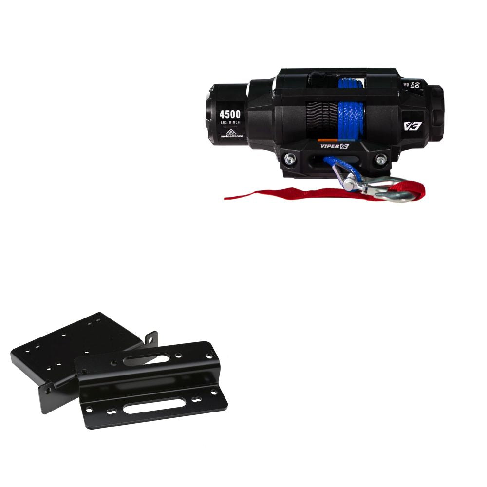 Viper 4500lbs V3 Winch Blue Rope With Mount For Kawasaki Teryx 750 2008-2013