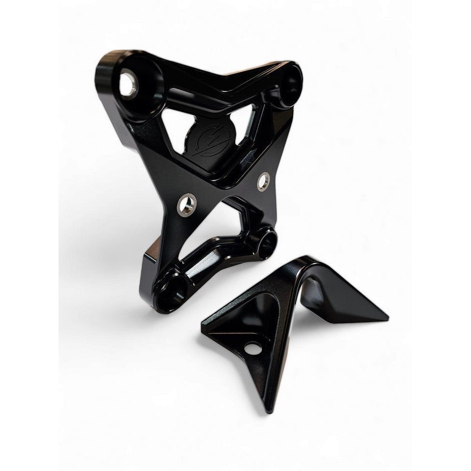 Elektric Offroad Black Radius Rod Plate With Tow Hook For Can-Am Maverick X3 2017-2021