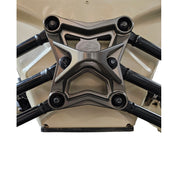 Elektric Offroad Gun Metal Gray Radius Rod Plate With Tow Hook For Can-Am Maverick X3 2017-2021