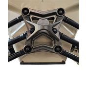 Elektric Offroad Gun Metal Gray Radius Rod Plate With Tow Hook For Can-Am Maverick X3 2017-2021