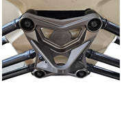 Elektric Offroad Gun Metal Gray Radius Rod Plate With Tow Hook For Can-Am Maverick X3 2017-2021