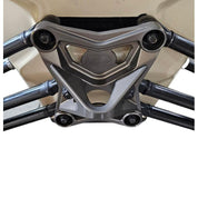 Elektric Offroad Gun Metal Gray Radius Rod Plate With Tow Hook For Can-Am Maverick X3 2017-2021