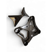 Elektric Offroad Gun Metal Gray Radius Rod Plate With Tow Hook For Can-Am Maverick X3 2017-2021