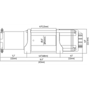 Winch Kit 4500 lb Wide For Polaris RZR XP 1000 High Lifter 2018-2021 (Synthetic Rope)