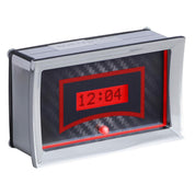 1957 Chevy Car Digital Clock, Carbon Fiber Style Face, Red Display