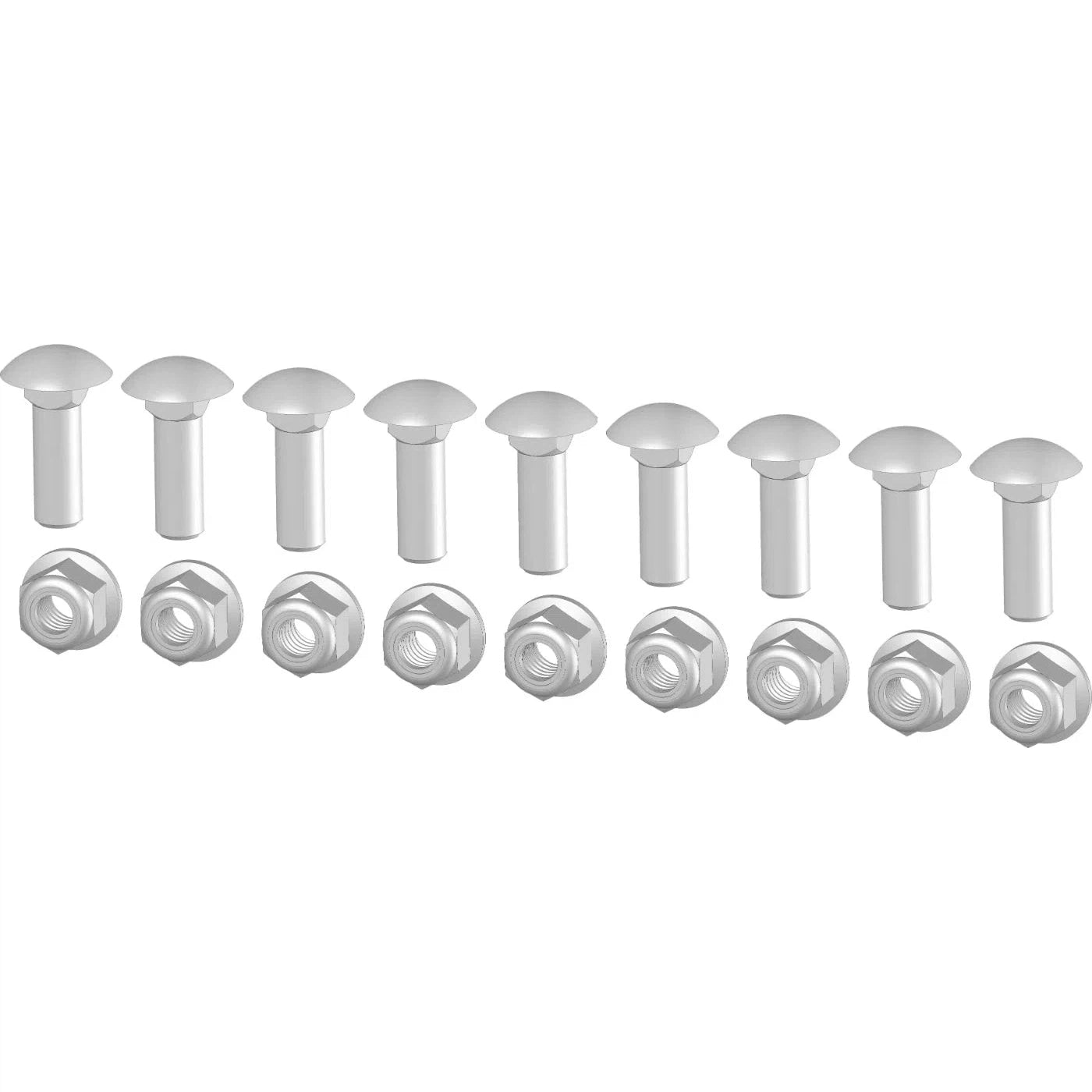 KFI Replacement Wear Bar Hardware Kit for 48-72" Pro Series wear bars - 105234