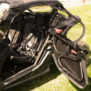 Falcon Ridge Black Canvas Upper Doors With Zipper For Can-Am Maverick 2017-2021