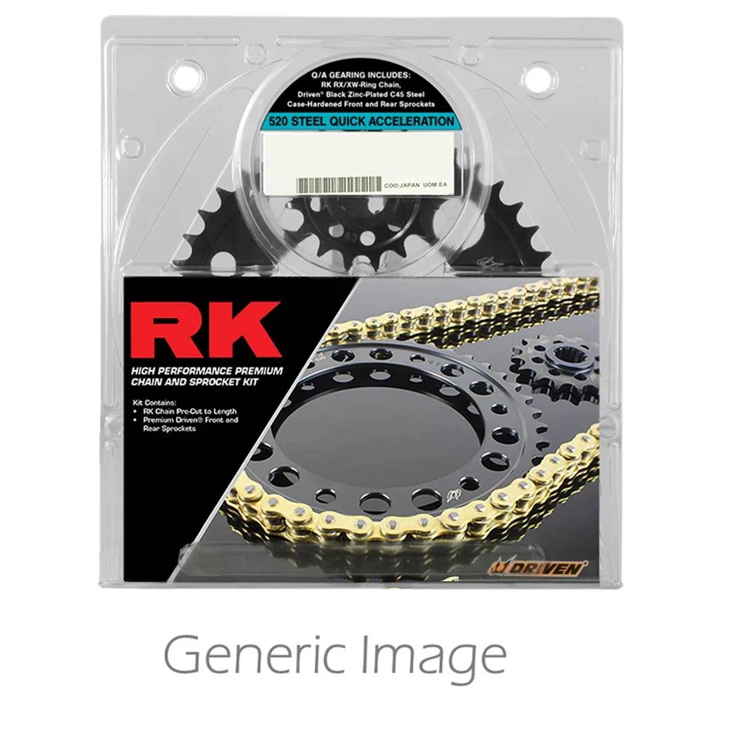 520 Steel Quick Acceleration Chain & Sprockets Kit for YAMAHA YZF-R6 2003-2005