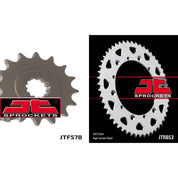 Front & Rear Sprocket Kit for YAMAHA SR500-520 Chain Conversion 91-00