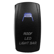 DragonFire Racing Laser-Etched Dual LED Switch - Roof LED on/off - Blue - 04-0074
