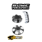 RJWC Krossflow Billet Gas Cap With Airbox Lid And Billet Shifter For Can Am Outlander + Renegade G2