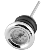 Bikers Choice Oil Tank Dipsticks with Temperature Gauge For Harley-Davidson FXST, FLST 1984-1999 Chrome