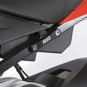 R&G Racing Black Rear Foot Rest Delete Blanking Plates For 2009-2014 BMW HP4 ABS