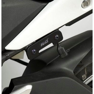 R&G Racing Black Rear Foot Rest Delete Blanking Plates For 2013-2015 Honda CB1300