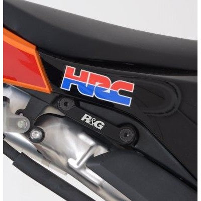 R&G Racing Black Footrest Delete Blanking Plates For 2007-2024 Honda CBR600RR