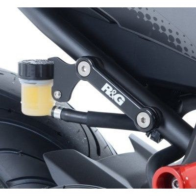 R&G Racing Black Footrest Delete Blanking Plate Kit For 2014-2024 Yamaha MT-07