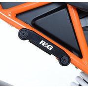 R&G Racing Black Footrest Delete Blanking Plate Kit For 2015-2016 KTM 390 RC