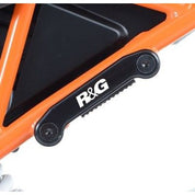 R&G Racing Black Footrest Delete Blanking Plate Kit For 2015-2016 KTM 390 RC