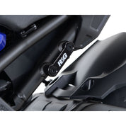 R&G Racing Black Rear Foot Rest Delete Blanking Plates For 2018-2024 Yamaha MT-10