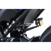R&G Racing Black Rear Foot Rest Delete Blanking Plates For 2016-2020 Yamaha MT-07 Tracer 700 FJ-07
