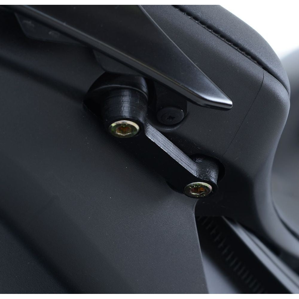 R&G Racing Black Rear Foot Rest Delete Blanking Plates For 2017-2020 Yamaha YZF R6