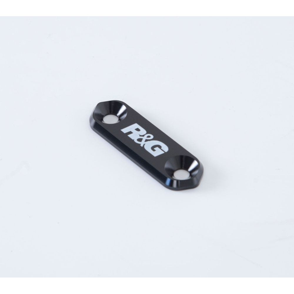 R&G Racing Black Footrest Delete Blanking Plates For 2017-2024 Suzuki GSX-R125