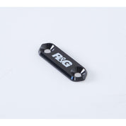 R&G Racing Black Footrest Delete Blanking Plates BLP0082BK