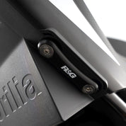 R&G Racing Black Rear Foot Rest Delete Blanking Plates For 2024-2025 Aprilia RS457