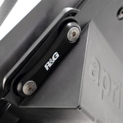 R&G Racing Black Rear Foot Rest Delete Blanking Plates For 2024-2025 Aprilia RS457