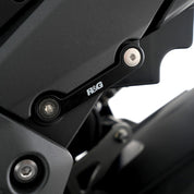 R&G Racing Black Footrest Delete Blanking Plates LHS BLP0104BK