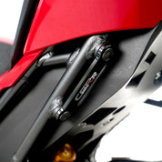 R&G Racing Black Footrest Delete Blanking Plates For 2021-2023 Honda CBR1000RR-R Fireblade SP CBR10SPM