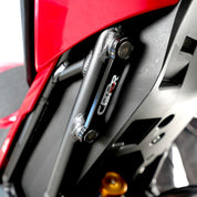 R&G Racing Black Footrest Delete Blanking Plates For 2021-2023 Honda CBR1000RR-R Fireblade SP CBR10SPM