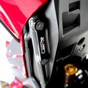 R&G Racing Black Footrest Delete Blanking Plates For 2021-2023 Honda CBR1000RR-R Fireblade SP CBR10SPM