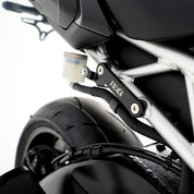 R&G Racing Black Rear Foot Rest Delete Blanking Plates For 2020-2024 Kawasaki Ninja ZX-25R