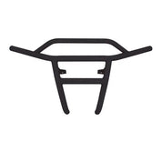 DragonFire Racing RacePace Front Bumper for RZR 570, 800 and XP 900 - Black - 01-1000