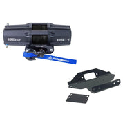 Viper V2 ATV Winch Kit 3500 lb Standard Spool With 40 Feet Blue Synthetic Rope With Mount For Kawasaki Brute Force 650 2006-2013