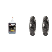 Set of 2 DURO DI-K911 Front Tires 25x8-12 4-ply with QUADBOSS Sealant