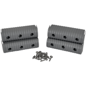 Caliber Bunkwrap End Cap Acc, 2X6 Grey 4 Pk. W/ Hardware Kit 23053