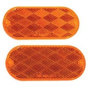 Optronics RE-12AK Reflector Oblong Amber/pair