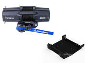 Viper V2 UTV Winch Kit 6000 lb Standard Spool With 40 Feet Black Synthetic Rope With Mount For Yamaha Wolverine X2 X4 2014-2019