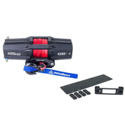 Viper V2 UTV Winch Kit 4500 lb Standard Spool With 40 Feet Black Synthetic Rope With Mount For Honda Pioneer 1000-5 2016-2021