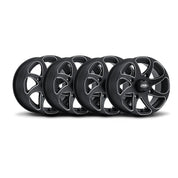 ITP Set of Four Twister Wheels Black 14x7 4/110 5+2
