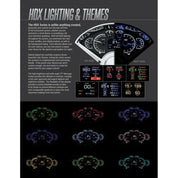 Dakota Digital 6-Piece Round HDX Analog Universal Gauge kit HDX-2024