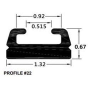 SPI Black Slide Runner Profile 22 66" 222-66-80
