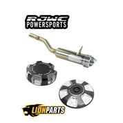 RJWC Mud Edition Single Slip On Exhaust With Billet Air Lid And Gas Cap 2.0 For Can Am Outlander G2