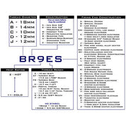 Set 4 NGK Standard Spark Plugs for Yamaha YZF-R1 2005-2004 Engine 1000cc