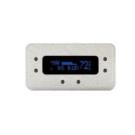 Digital Rectangular Climate Control system, fits Vintage Air Gen II, Satin Bezel, Teal Display