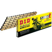 DID 520DZ2 Chain 120 Links Gold for Street Motorcycle